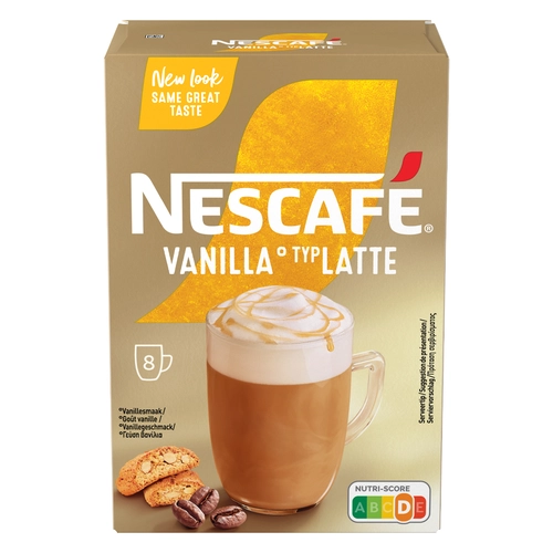 Nescafe Καφές Στιγμιαίο Ρόφημα Gold Latte Vanilla Sticks 18.5grX8TMX 148gr