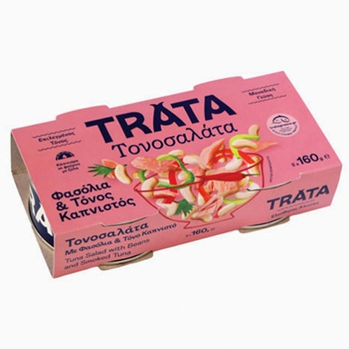 Trata Τονοσαλάτα Φασόλια & Καπνιστό Τόνο 160grx2tmx