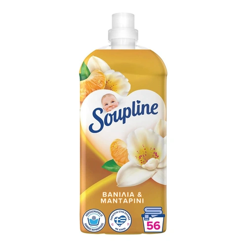 Soupline Μαλακτικό Συμπυκνωμένο Βανίλια & Μανταρίνι 56 Μεζ 1250ml