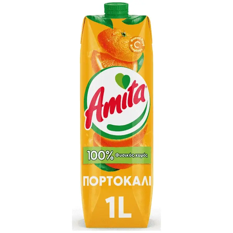 Αμίτα Πορτοκάλι 100% 1L.
