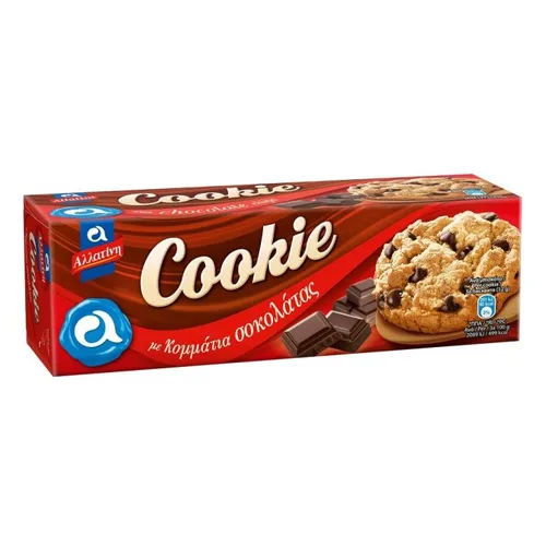 Αλλατίνη Μπισκότα Cookies Choco Κομμάτια Σοκολάτας 175gr