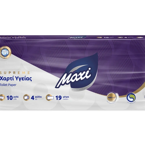 MAXI Ρόλο Υγείας Supreme 4Φυλλο 120gr x 10τμχ
