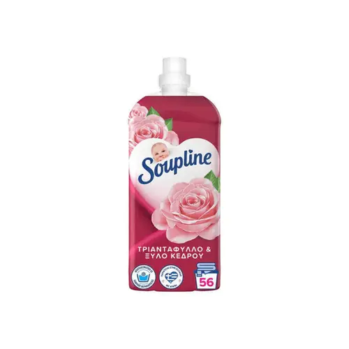 Soupline Μαλακτικό Συμπυκνωμένο Τριαντάφυλλο & Παιώνια 56 Μεζ 1250ml
