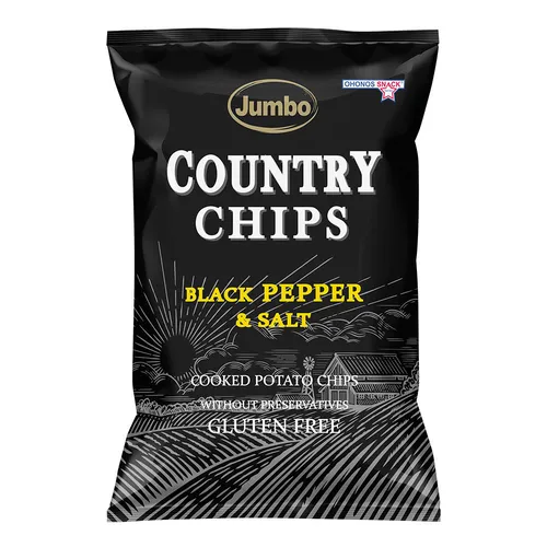 Jumbo Country Chips Black Pepper & Salt 150gr