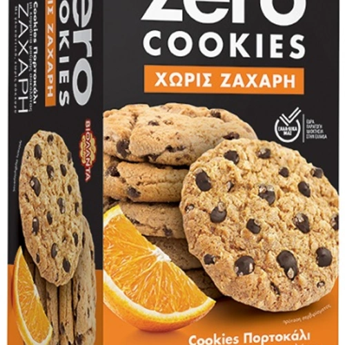 Βιολάντα Μπισκότα Cookies Zero Πορτοκάλι Με Κομμάτια Σοκολατας 170gr