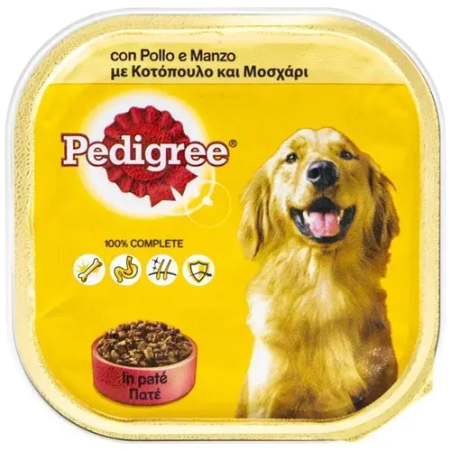 Pedigree Τροφή Για Σκύλους Κοτόπουλο & Μοσχάρι 300gr