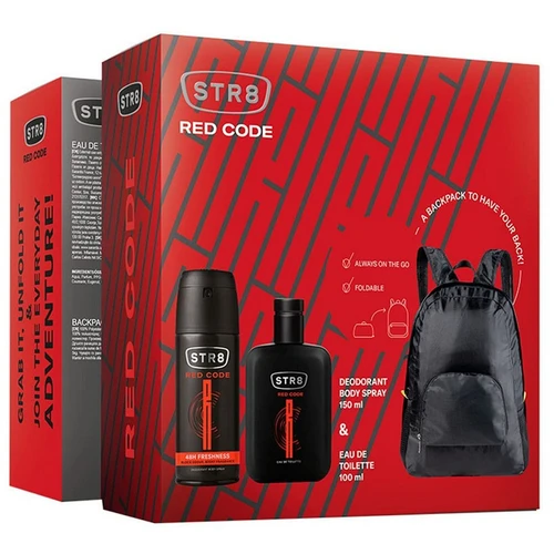 Str8 Red Code EDT 100ml + Deo 150ml + Τσάντα