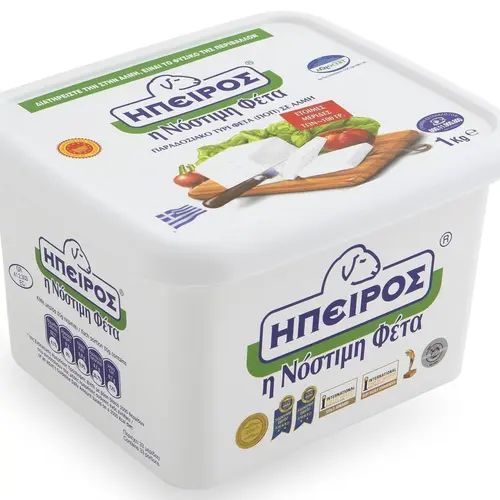 Ήπειρος Τυρί Φέτα Π. Ο. Π. Ταπερ 1kg