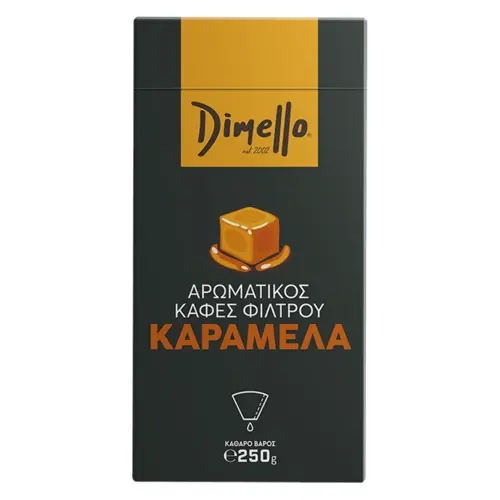 Dimello Καφές Φίλτρου Άρωμα Καραμέλα 250gr