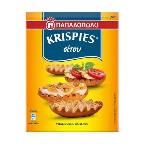 Παπαδόπουλου Παξιμάδι Krispies Σίτου 200gr