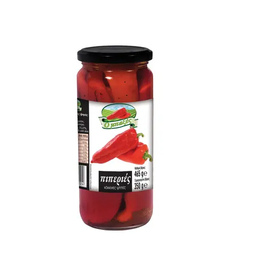 Ο Μπάξες Πιπεριές Κόκκινες Ψητές 465gr
