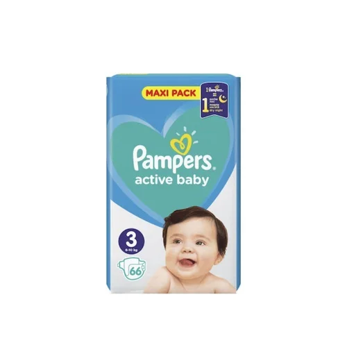 Pampers Active Baby Πάνα No3 66TMX