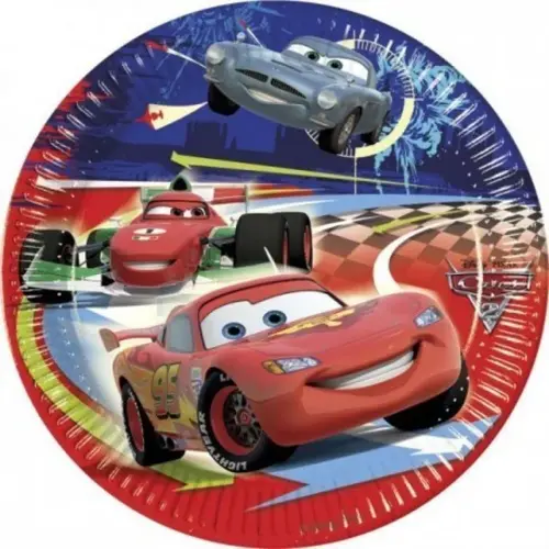 Happyhouse Πιάτα Χάρτινα Cars 8τμχ