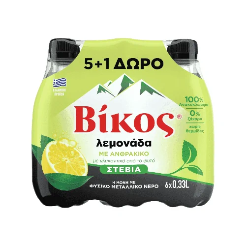 Βίκος Λεμονάδα 330ml 5+1 Δώρο