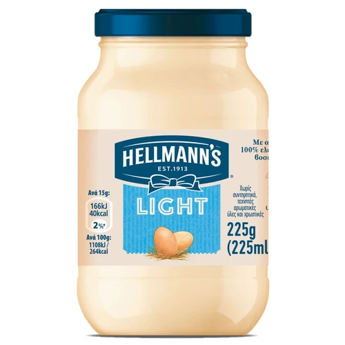 Hellmann’s Μαγιονέζα Light 225ml