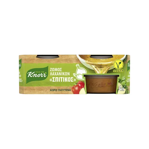Knorr Ζωμός Λαχανικών Σπιτικός 28gr X 4τμχ 112gr