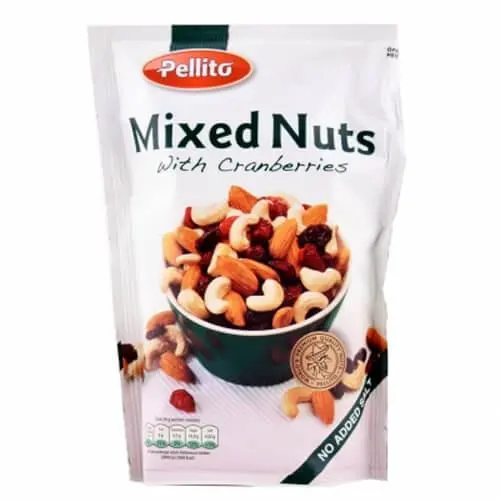 Pellito Nuts Mixed With Cranberries 150gr