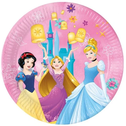 Happyhouse Πιάτα Χάρτινα Princess 8τμχ