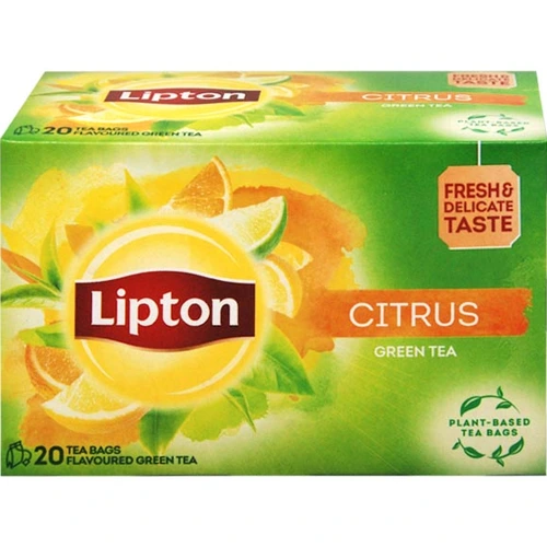 Lipton Τσάι Φακελάκι Green Citrus 20τμχ 26gr