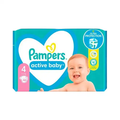 Pampers Active Baby Πάνα No4 46TMX