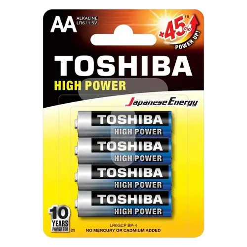 Toshiba Μπαταρία Alkaline AA LR6GCP BP-4 4τμχ
