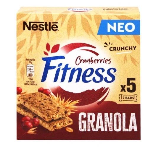Nestlé Fitness Μπάρα Δημ. Cranberries 38gr X5TMX 19
