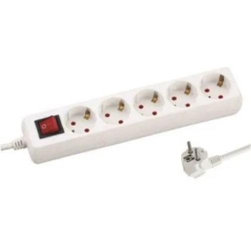 Eurolamp Πολύμπριζο 5 Θέσεων με Καλώδιο 1.5m