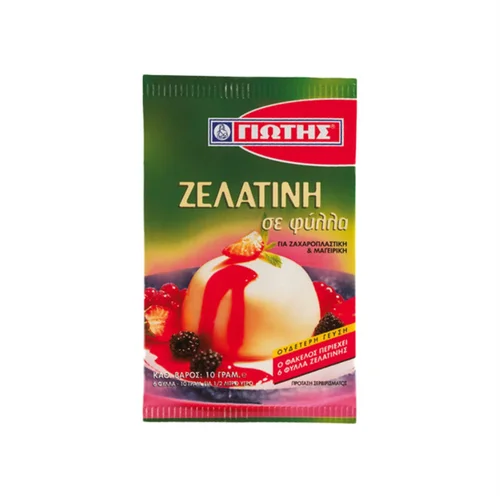 Γιώτης Ζελατίνη Σε Φύλλα 10gr