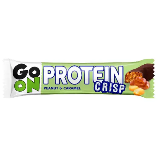 Go On Μπάρα Protein Crisp Peanut & Caramel 50gr