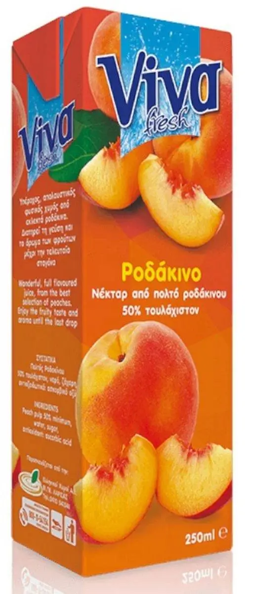 Χυμός Viva Ροδάκινο Νέκταρ 250ml.