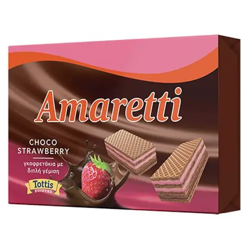 Amaretti Γκοφρέτα Chocostrawberry 68gr