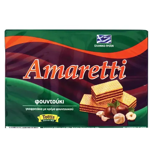 Amaretti Γκοφρέτα Με Γέμιση Φουντούκι 68gr