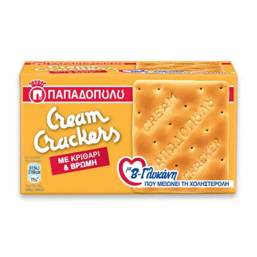 Παπαδοπούλου Cream Crackers Κριθάρι & Βρώμη 185gr