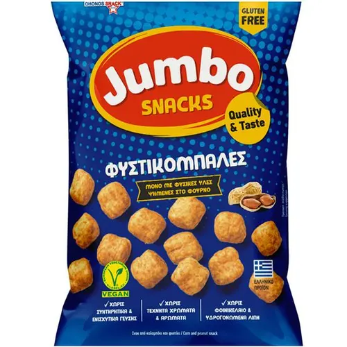 Jumbo Γαριδάκια Φυστικομπάλες 102gr