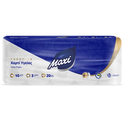 Maxi Ρόλο Υγείας Prestige 3Φυλλο 100gr x 10τμχ