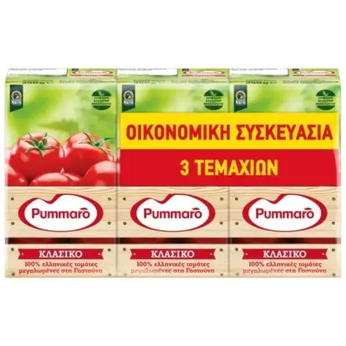 Pummaro Χυμός Ντομάτας Συμπυκνωμένος 250grx3tmx