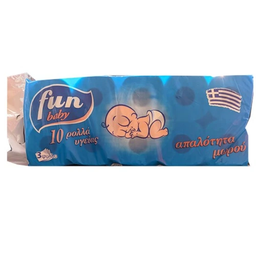 Fun Baby Ρόλο Υγείας 3Φυλλο 70gr x 10τμχ